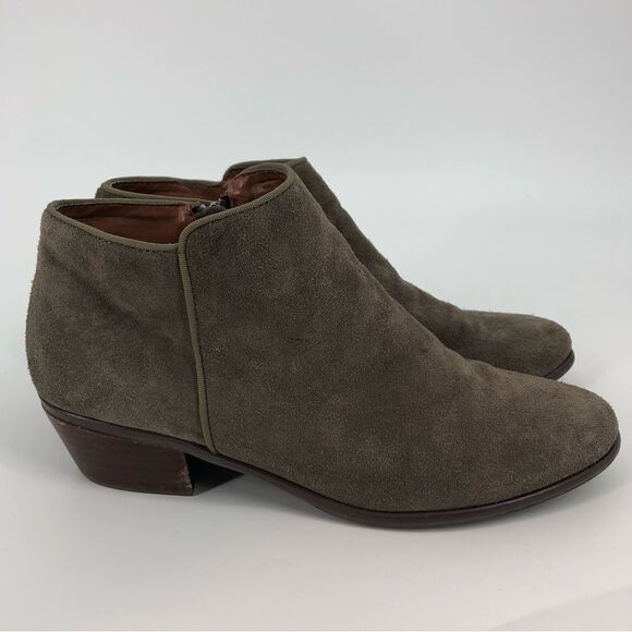 CROWN VINTAGE Tabitha Bootie Suede Leather Ankle‎ Zip Gray 9 - Picture 2 of 15